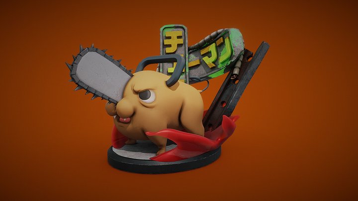 Pochita - Chainsaw man 3D Model