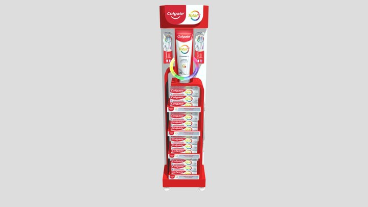 DISPLAY DE PISO Colgate 3D Model