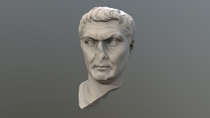 Mecenate - marble head 3D Model