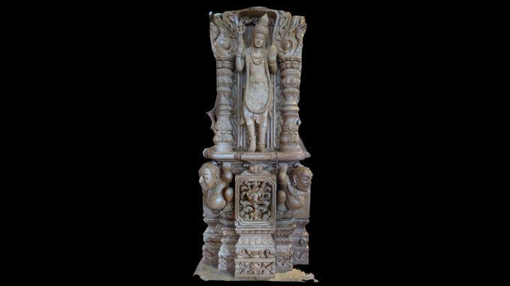 Peace of Etnic Pillar 3D Model