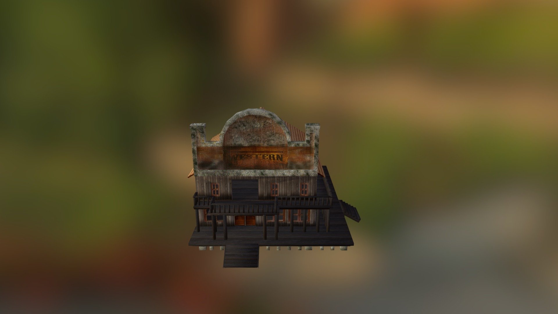 Old West Saloon - 3D model by dylan86 [d02f068] - Sketchfab