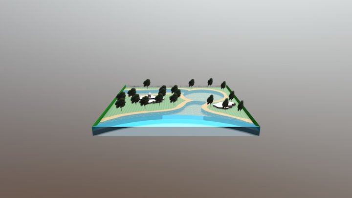 Hippo Enclosure 3D Model