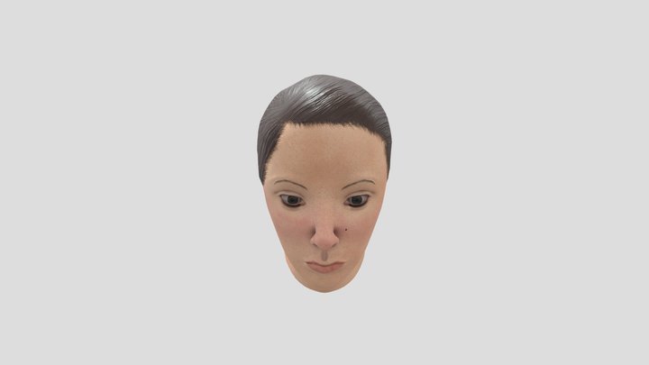Female Head Bust 3D Model