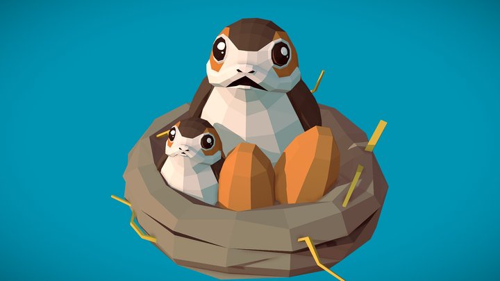 Porg 3D models - Sketchfab