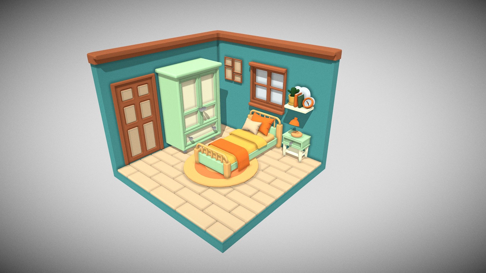 badroom - Download Free 3D model by bohdan.cooperation [d030681 ...