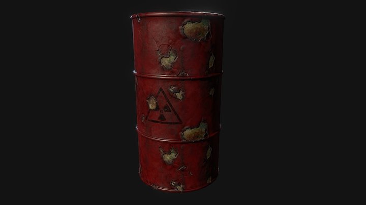Toxic Barrel 3D Model