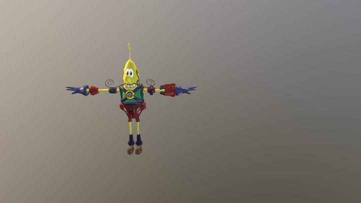 Banana Man 3D Model