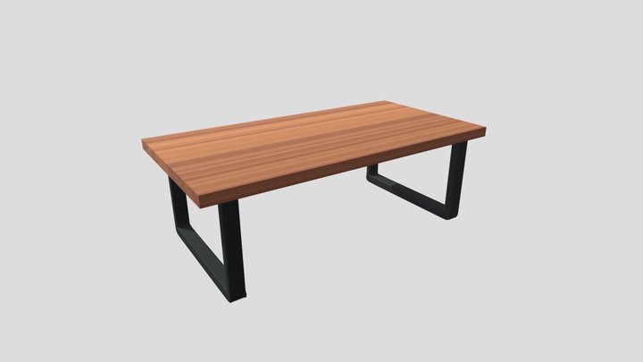 Wood and Teble Modeling 3D Model