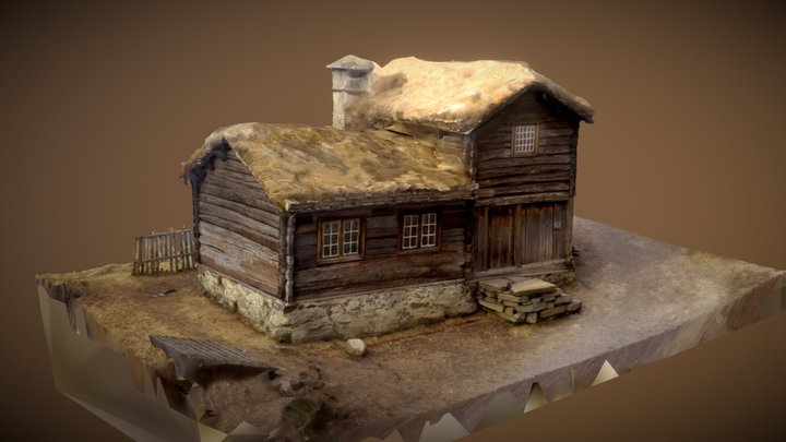 Cabin 56, Norsk Folkemuseum – Free 3D Model STL