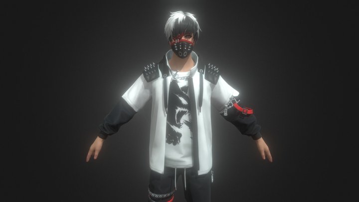 freefire new male 3d model by Djajang Studio 3D Model