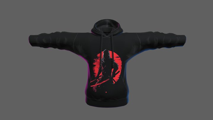 Vroid Hoodie Mannequin 3D Model
