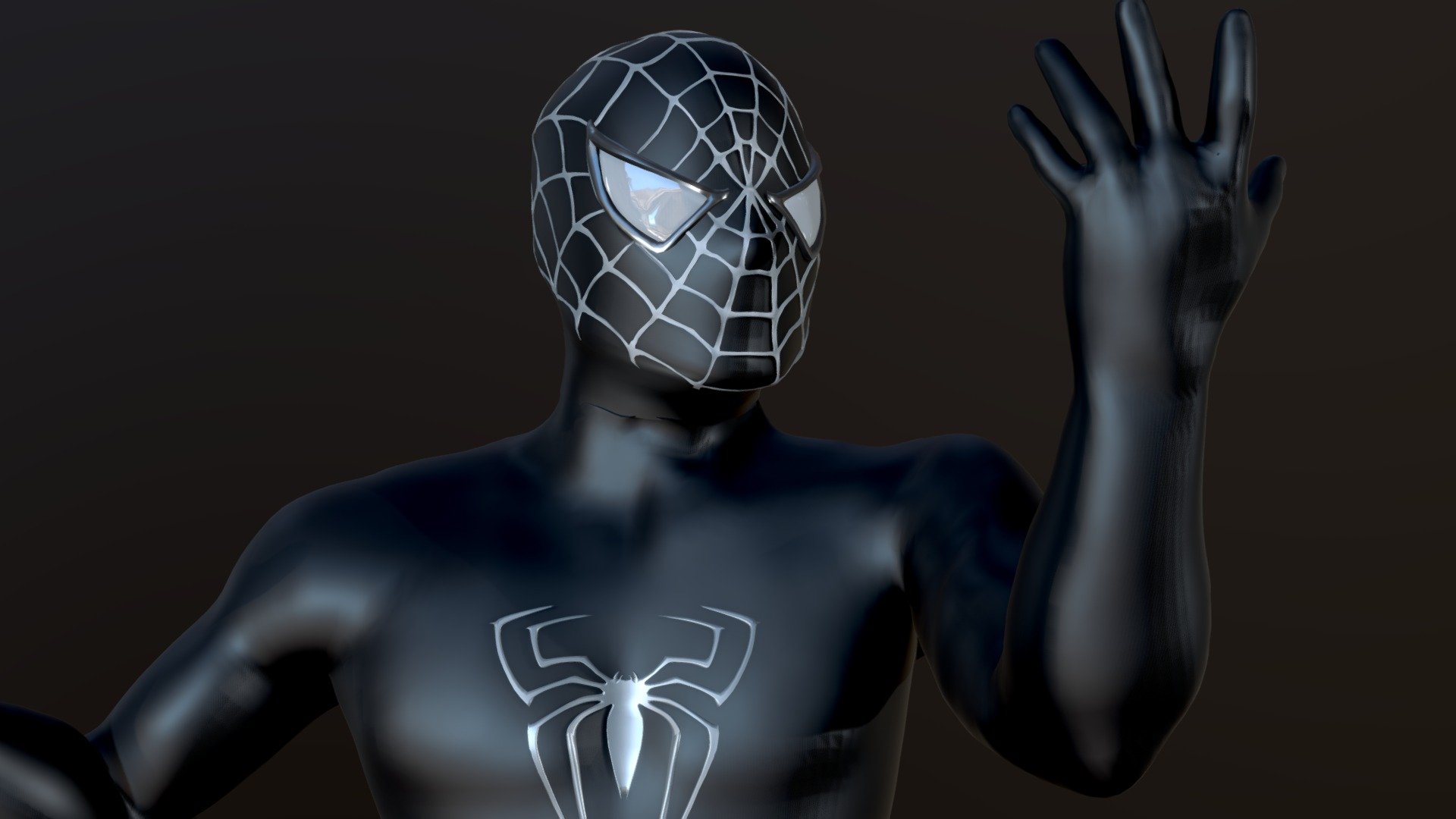 Black Suit Spider-Man Pose - 3D model by Kuzzy (@Kuzzy26) [d035ef8 ...