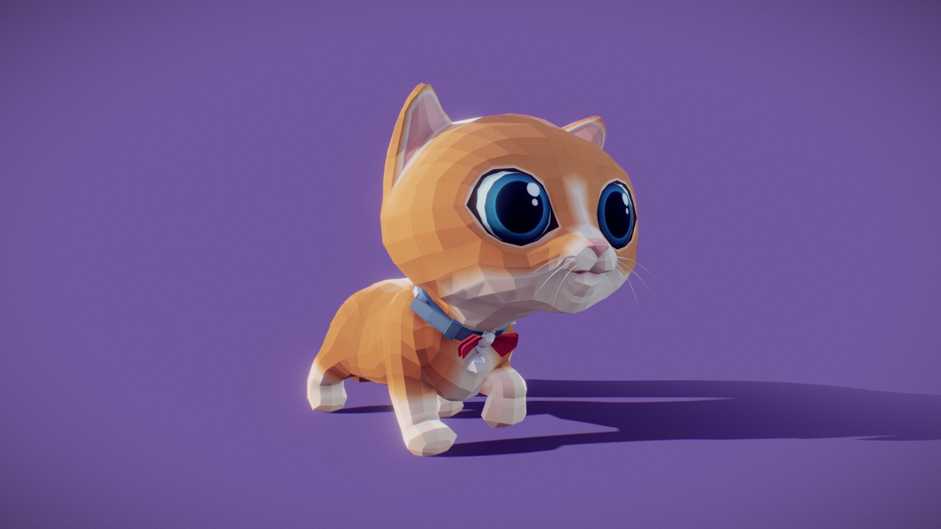 Vælge afkom Klappe Stylized Animated Cat - 3D model by Fabian Orrego (@fabian_orrego) [d03633f]