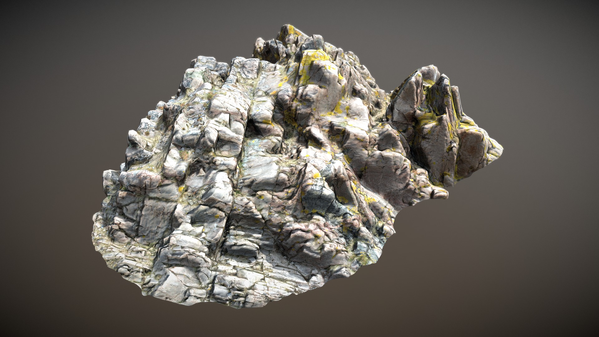 3D model Nature Rock Cliff P2 - This is a 3D model of the Nature Rock Cliff P2. The 3D model is about a pile of rocks.