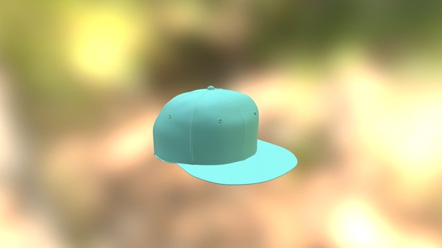 Flat Brim Hat 3D Model