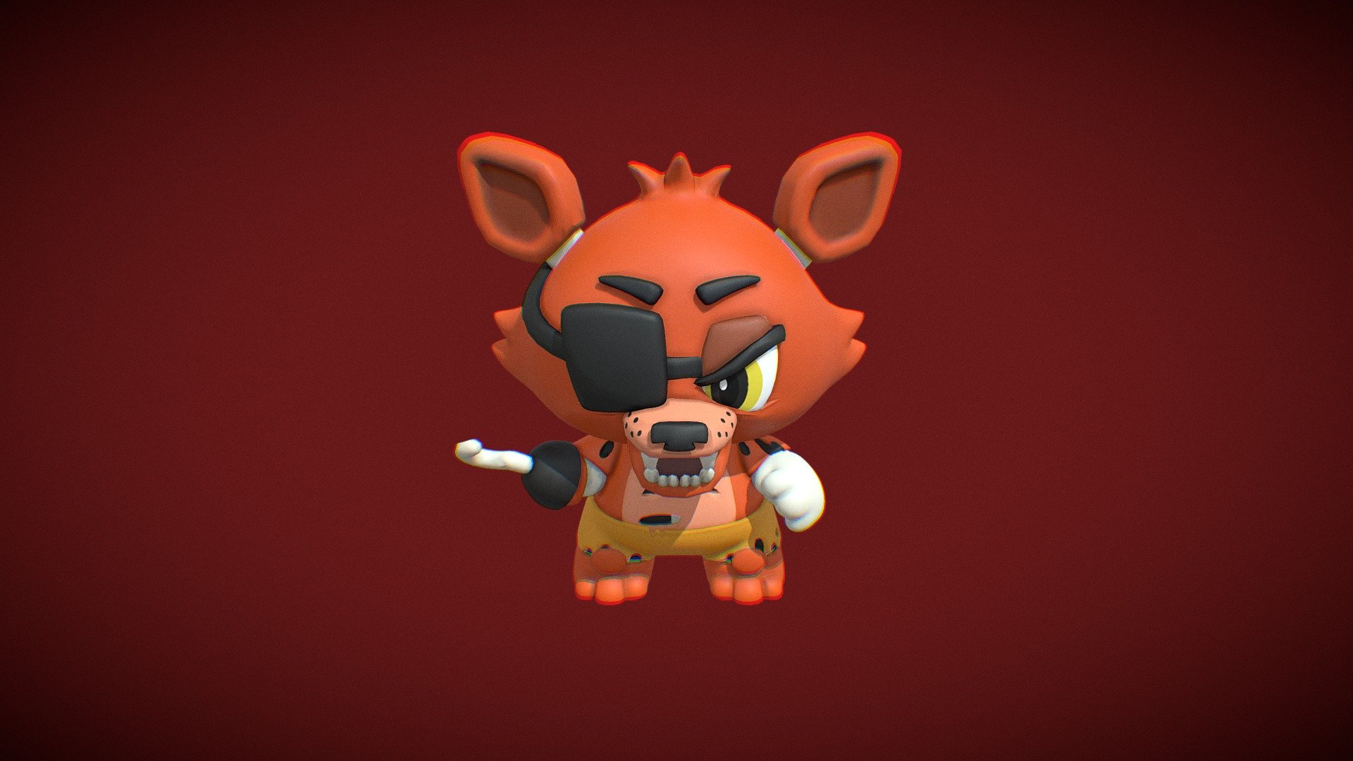 Foxy - Download Free 3D model by royalroyaltymodel112 [d036d73] - Sketchfab