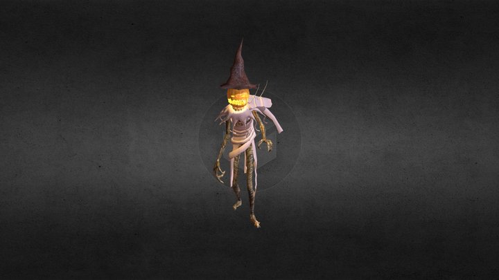 Halloween pumpkin monster animation testing 3D Model