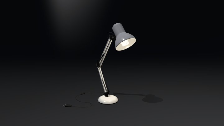 Desk Lamp high poly – Gratis 3D-model STL