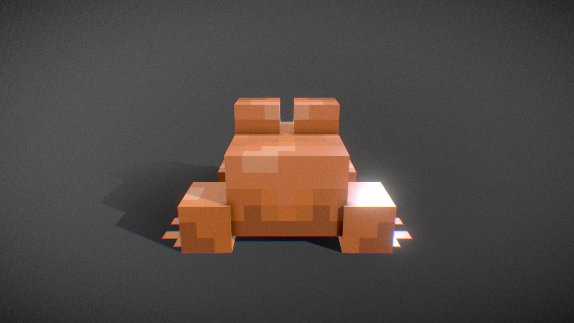 3D model Minecraft Frog Wild Update VR / AR / low-poly