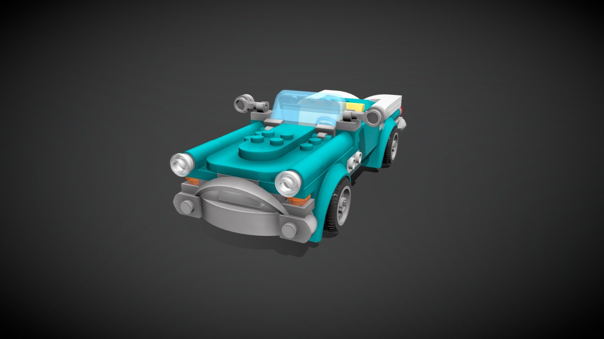 Lego Vintage Car - Buy Royalty Free 3D model by LegGodt [d03a12b