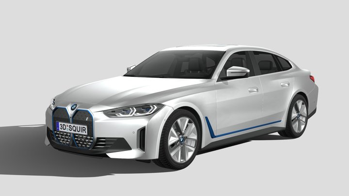 BMW i4 2022 3D Model