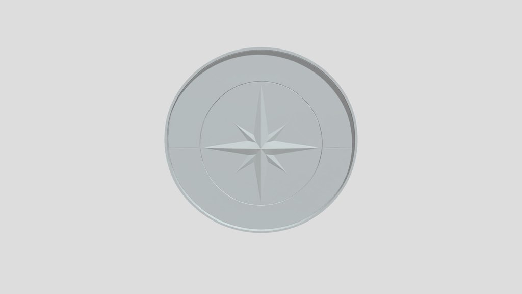 circular compass rose emblem
