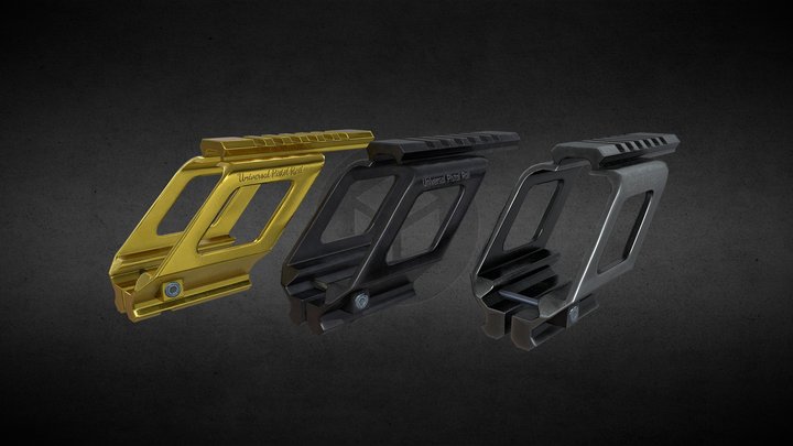 Universal Pistol Rail 3D Model