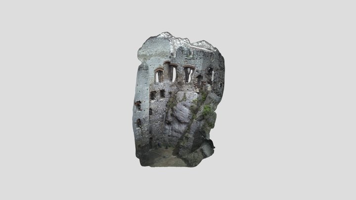 The warehouse part of Ogrodzieniec Castle 3D Model