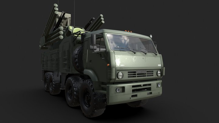 Pantsir Missile System 3D Model