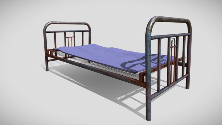 Bed (low poly) – Free 3D Model STL