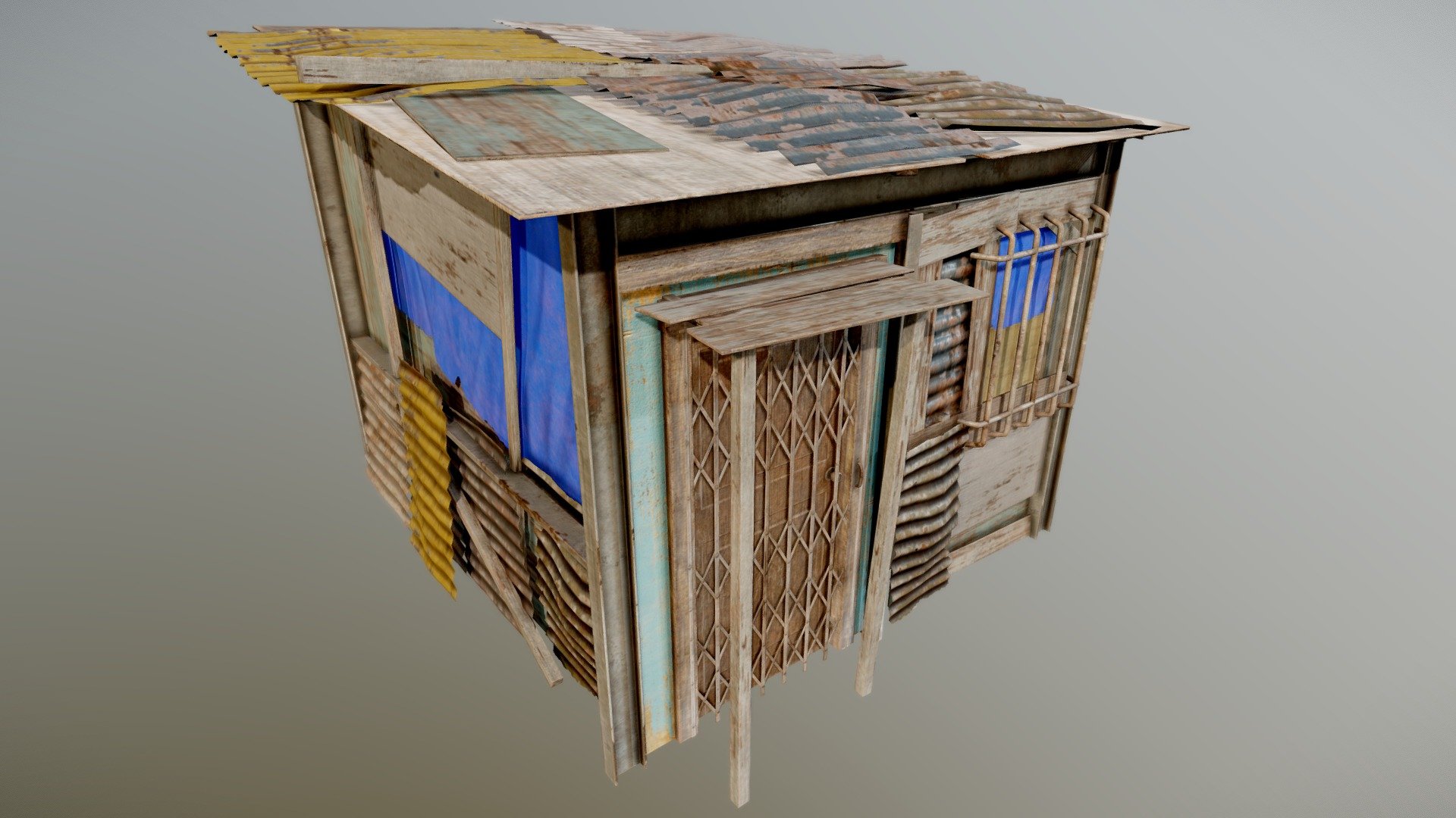 Squatter House 03 - PBR - Buy Royalty Free 3D model by GamePoly ...