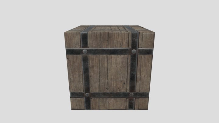 Extreme low poly box (v.2) 3D Model