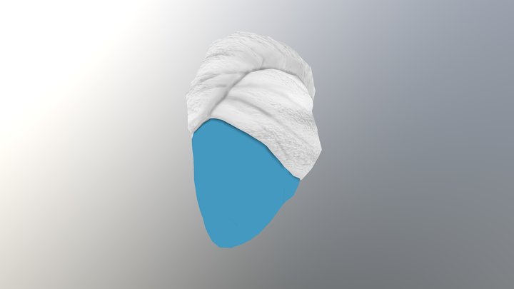 Towel on the head 3D Model