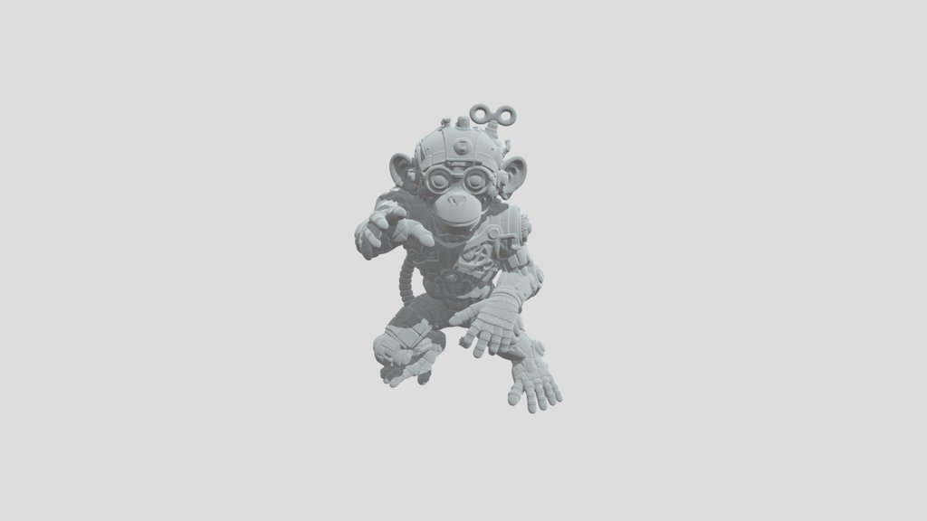 Brass Clockwork Monkey