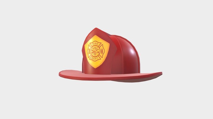 Firefighter Helmet 3D Model