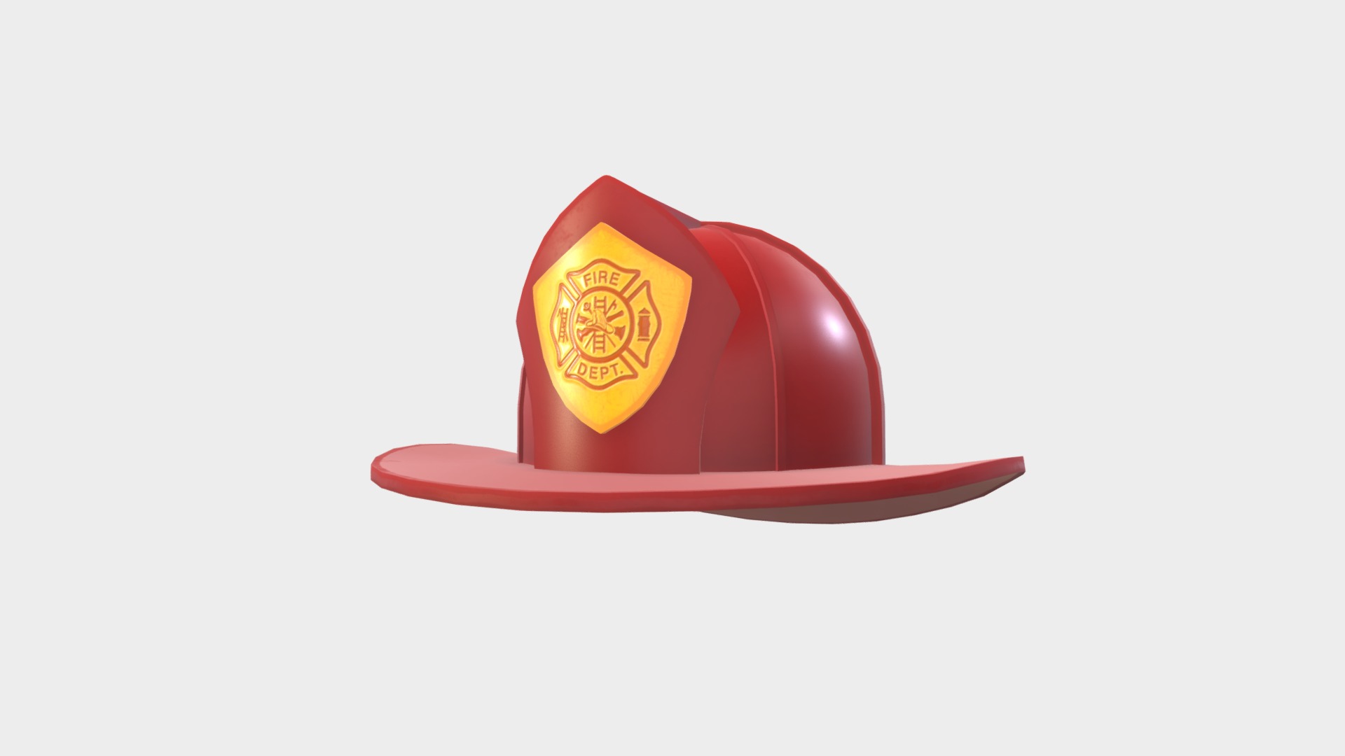 3D model Firefighter Helmet - This is a 3D model of the Firefighter Helmet. The 3D model is about logo.