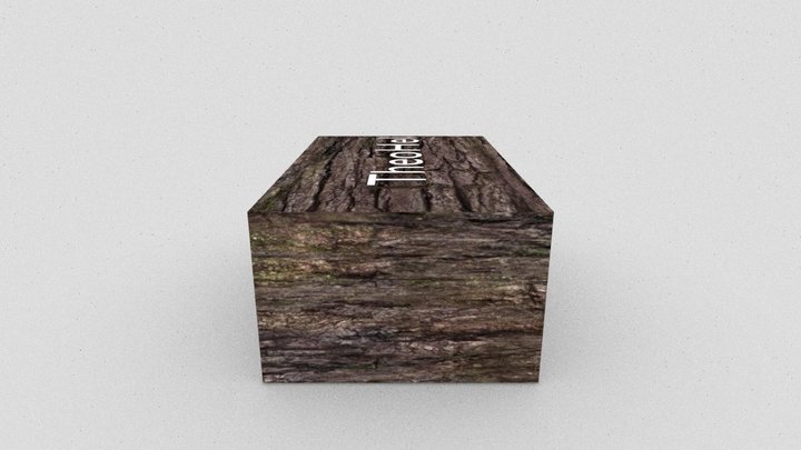 Text Cube 3D Model