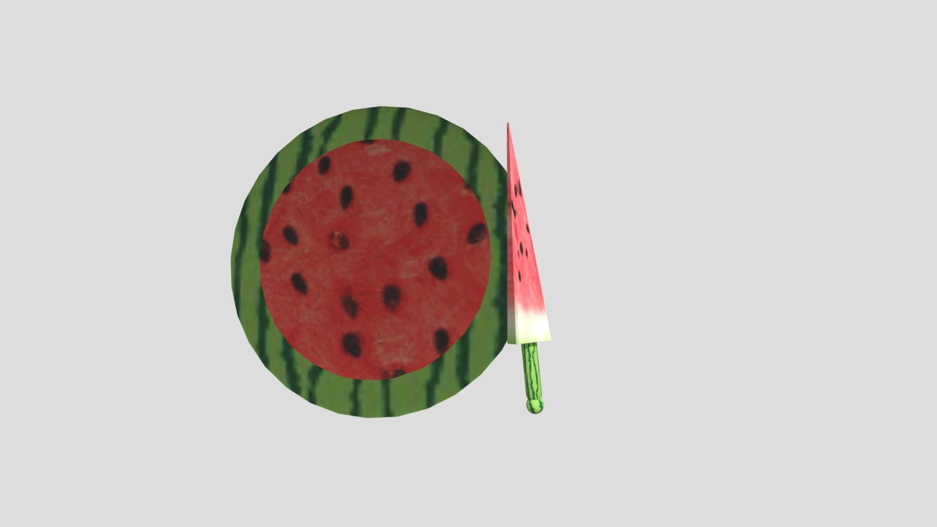 Watermelon Sword And Shield 3D model by oconop23 [d046635] Sketchfab