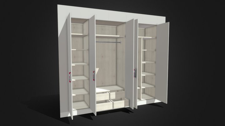 Wardrobe 14722-22 3D Model