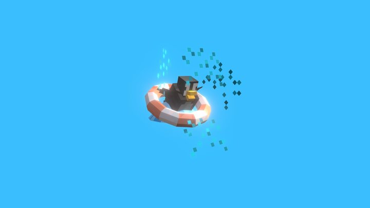 Low-poly Penguin 3D Model