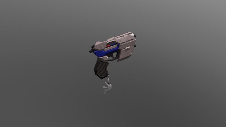 Officer D.va Gun 3D Model