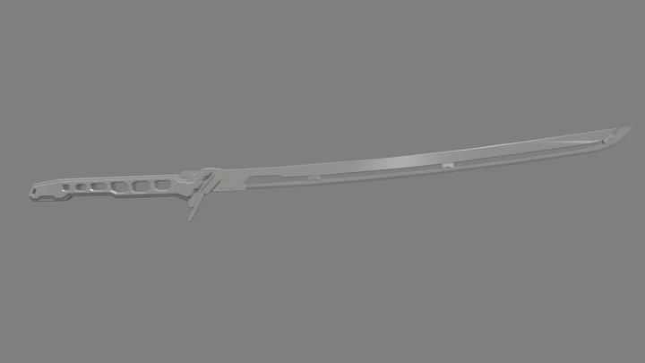 Thermal Katana 3D Model