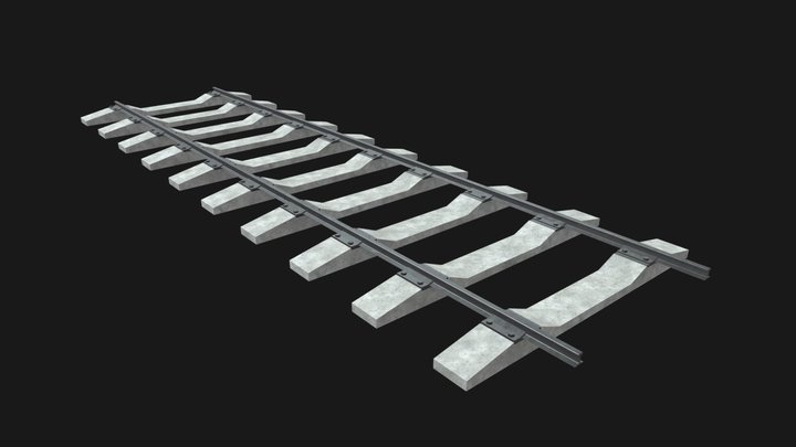 Railway track 3D Model