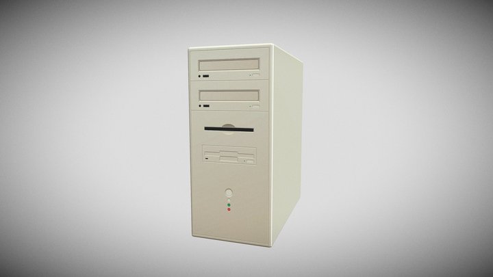 Old PC Tower 3D Model