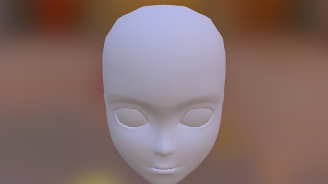 Anime Face Model Stocking 3D Model