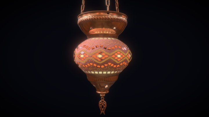 mosaic lamp 3D Model