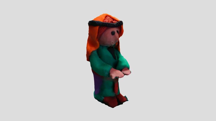 Mare de déu claymodel 3D Model