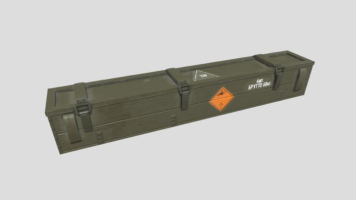 Military crate 3D Model