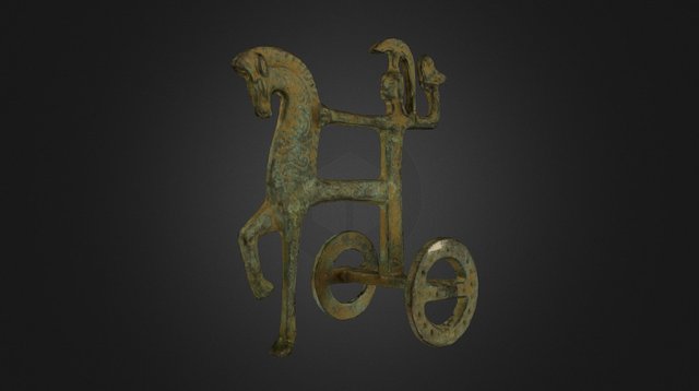 Bronze equestrian figurine 3D Model
