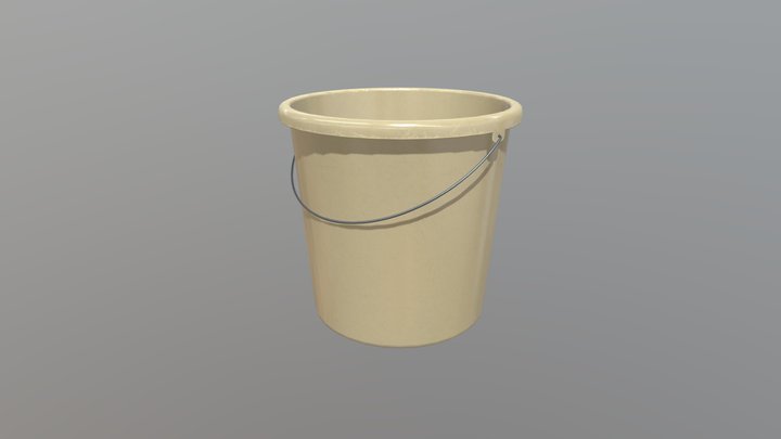 Freebie - Game Art: Plastic Bucket – Modello 3D gratuito STL